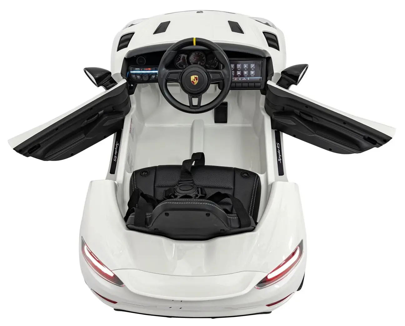 Masinuta electrica Ramiz Porsche Spyder RS 718 (Lacquer White)