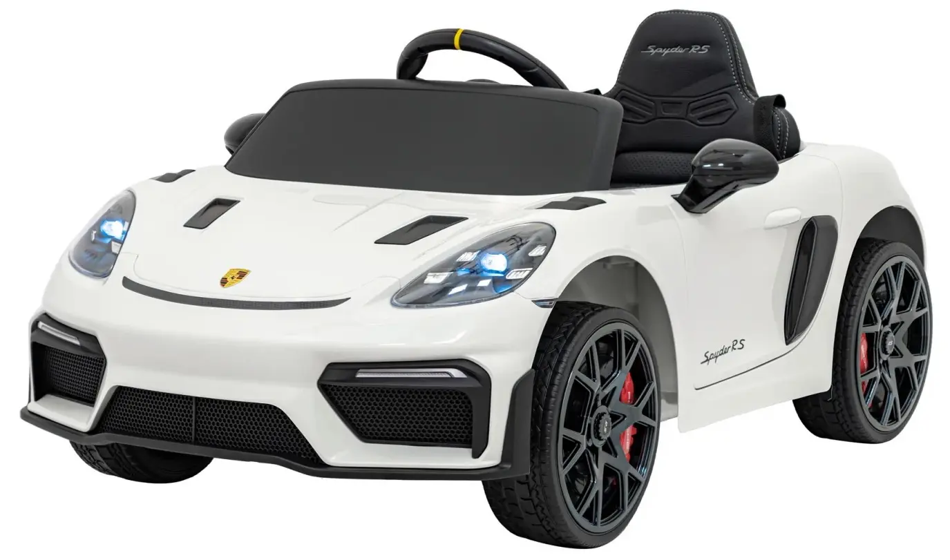 Masinuta electrica Ramiz Porsche Spyder RS 718 (Lacquer White)