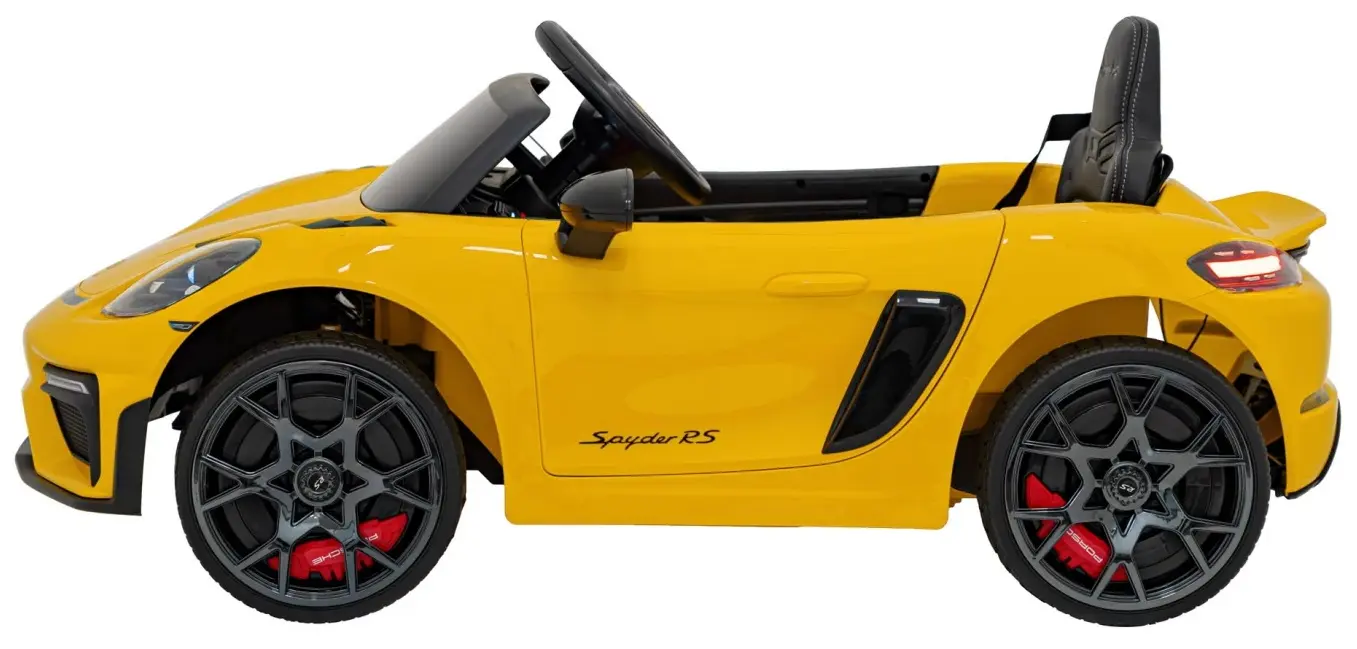 Masinuta electrica Ramiz Porsche Spyder RS 718 (Lacquer Yellow)