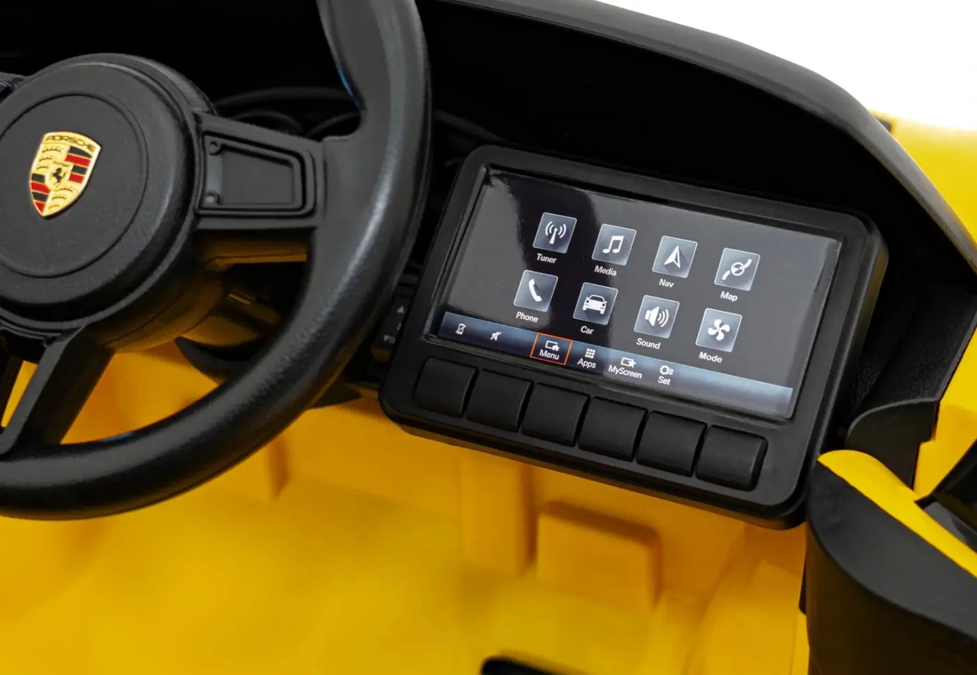 Masinuta electrica Ramiz Porsche Spyder RS 718 (Lacquer Yellow)