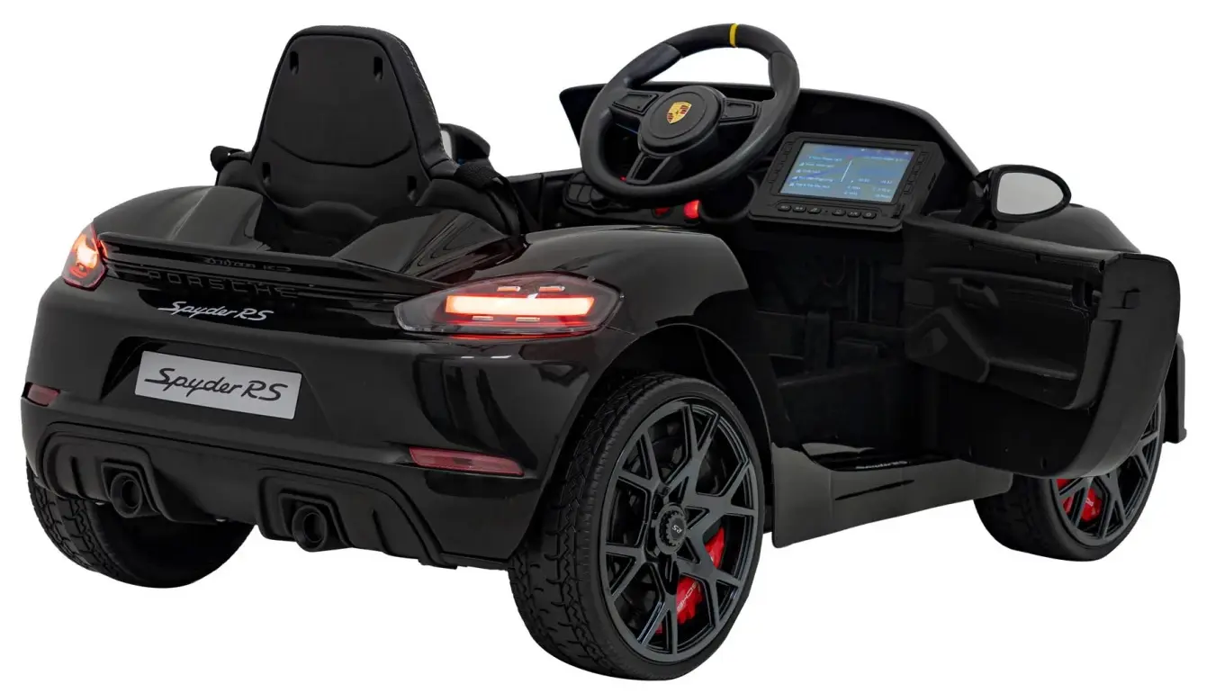 Masinuta electrica Ramiz Porsche Spyder RS 718 MP4 (Black)