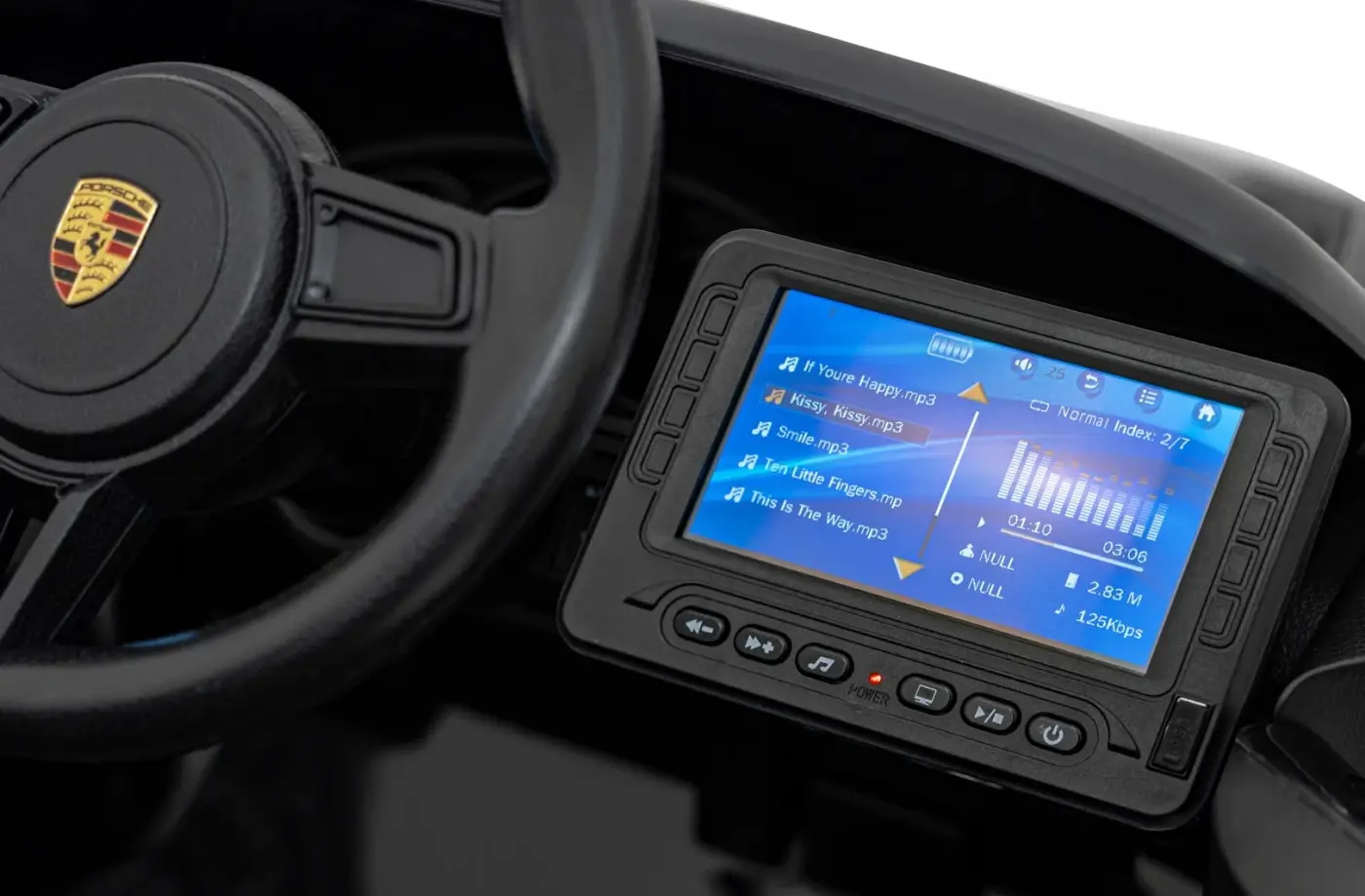 Masinuta electrica Ramiz Porsche Spyder RS 718 MP4 (Black)