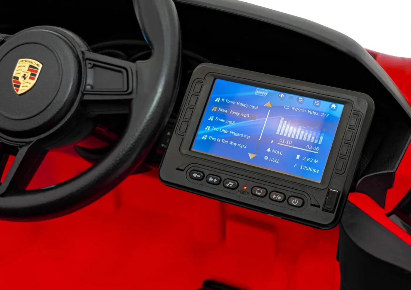 Masinuta electrica Ramiz Porsche Spyder RS 718 MP4 (Red)