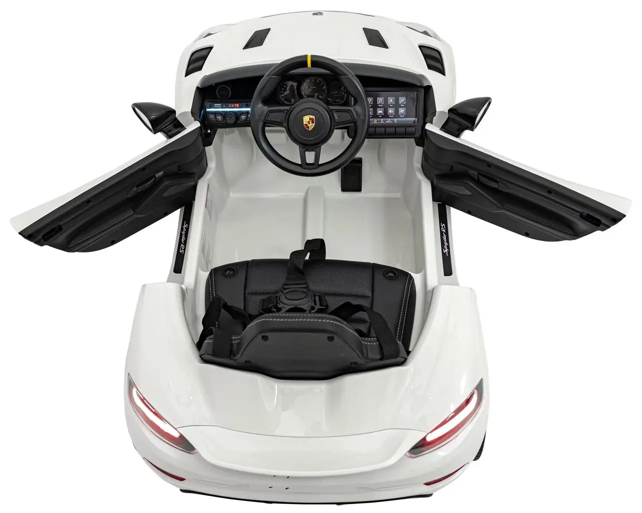 Masinuta electrica Ramiz Porsche Spyder RS 718 (White)
