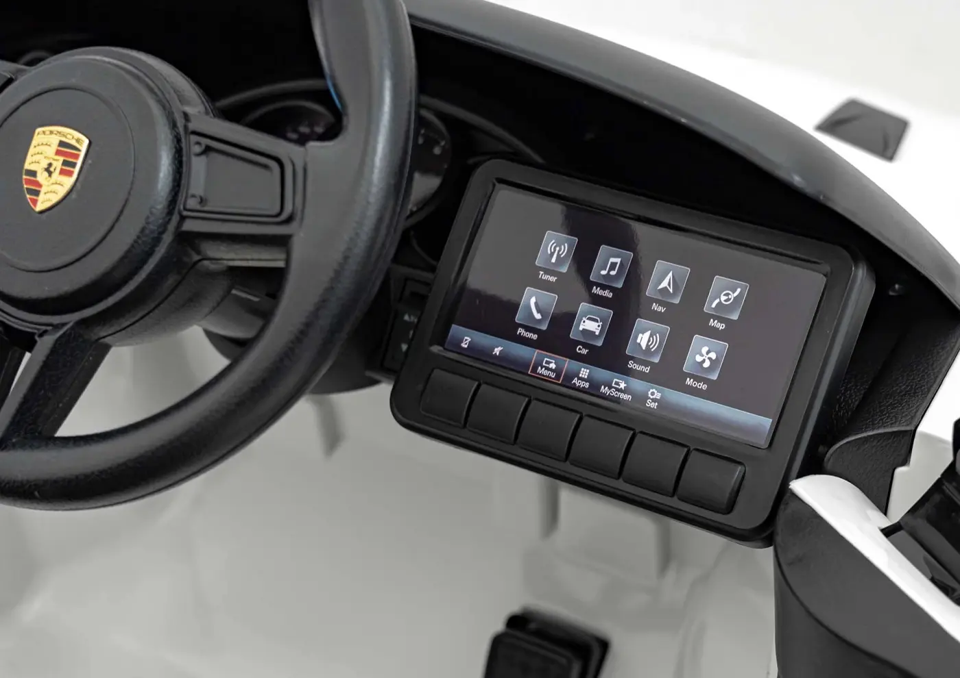 Masinuta electrica Ramiz Porsche Spyder RS 718 (White)