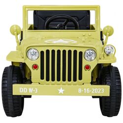 Masinuta electrică Ramiz Retro Military (Beige) Thumb