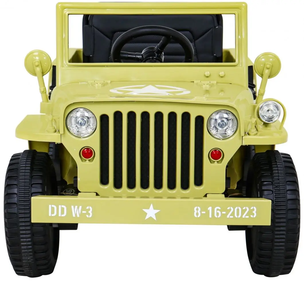 Masinuta electrică Ramiz Retro Military (Beige)