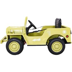 Masinuta electrică Ramiz Retro Military (Beige) Thumb