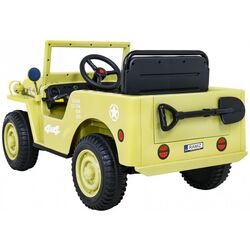 Masinuta electrică Ramiz Retro Military (Beige) Thumb