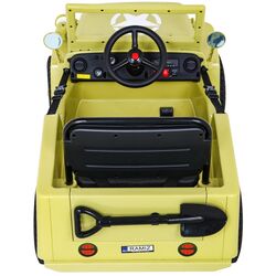 Masinuta electrică Ramiz Retro Military (Beige) Thumb