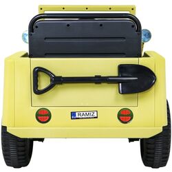 Masinuta electrică Ramiz Retro Military (Beige) Thumb