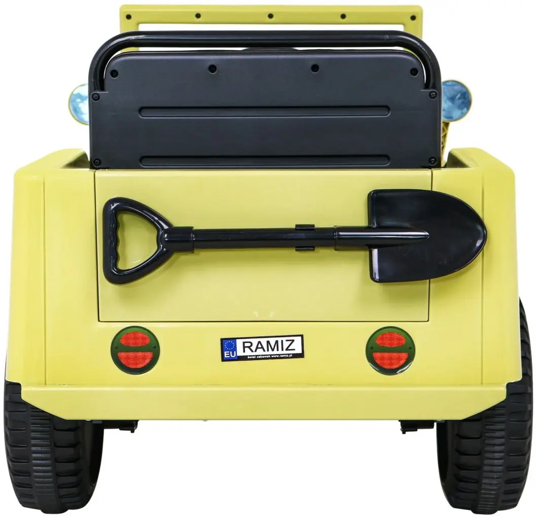 Masinuta electrică Ramiz Retro Military (Beige)