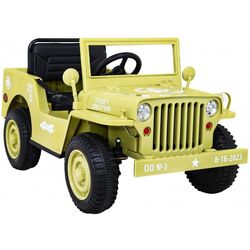 Masinuta electrică Ramiz Retro Military (Beige) Thumb