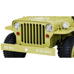 Masinuta electrică Ramiz Retro Military (Beige) Thumb