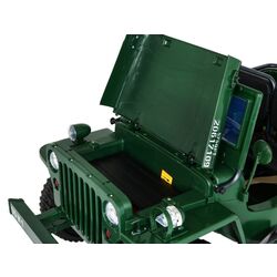 Masinuta electrică Ramiz Retro Military Vehicle 4x4 (Green) Thumb