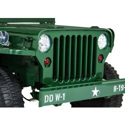 Masinuta electrică Ramiz Retro Military Vehicle 4x4 (Green) Thumb