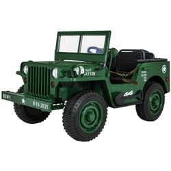 Masinuta electrică Ramiz Retro Military Vehicle 4x4 (Green)