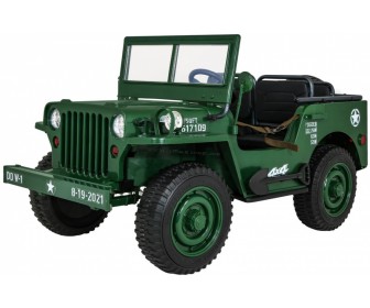 Электромобиль Ramiz Retro Military Vehicle 4x4 (Green)