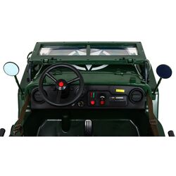 Masinuta electrică Ramiz Retro Military Vehicle 4x4 (Green) Thumb