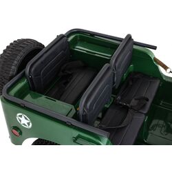 Masinuta electrică Ramiz Retro Military Vehicle 4x4 (Green) Thumb