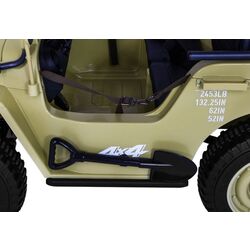 Электромобиль Ramiz Retro Military Vehicle 4x4 (Sand) Thumb