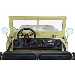 Электромобиль Ramiz Retro Military Vehicle 4x4 (Sand) Thumb