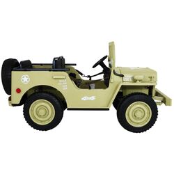 Электромобиль Ramiz Retro Military Vehicle 4x4 (Sand) Thumb