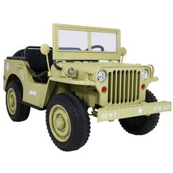 Электромобиль Ramiz Retro Military Vehicle 4x4 (Sand) Thumb