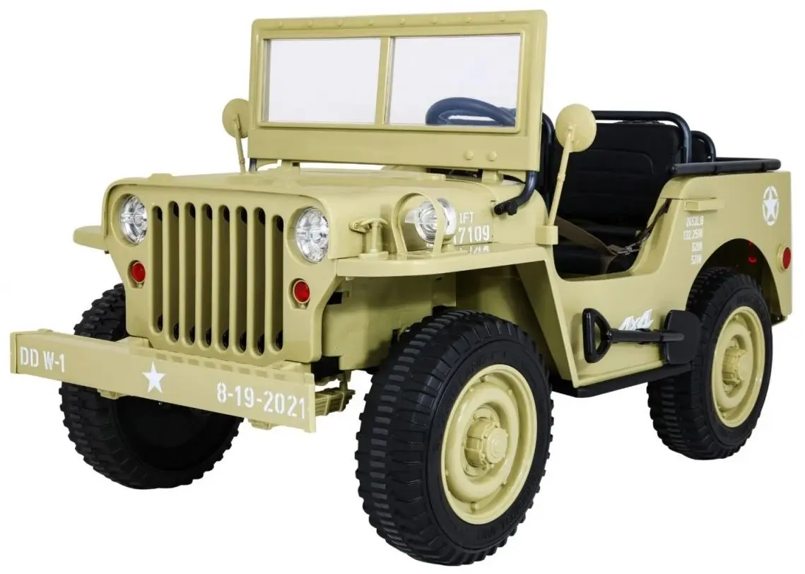 Электромобиль Ramiz Retro Military Vehicle 4x4 (Sand)