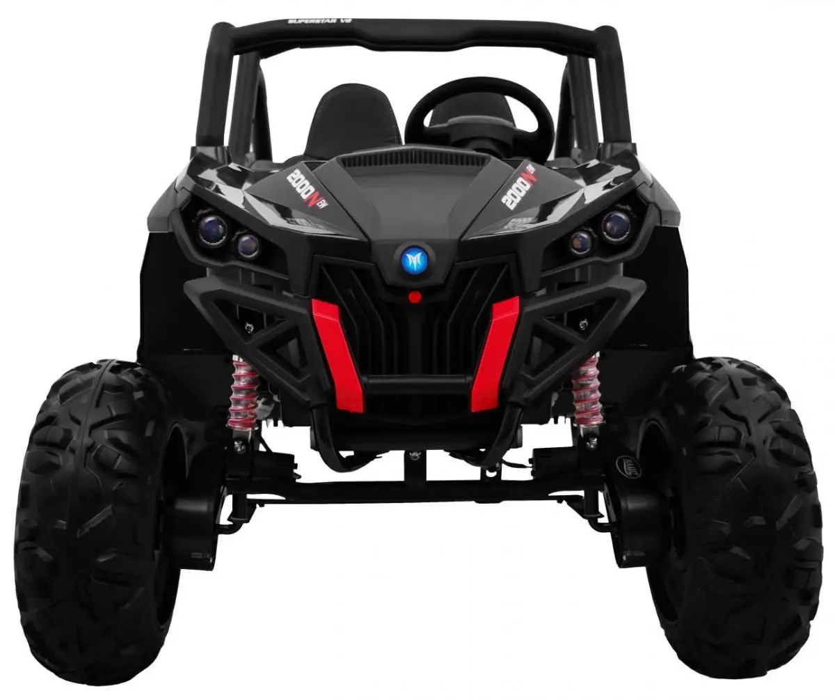 Masinuta electrica Ramiz Ride on car Buggy SuperStar 4x4 MP4 (Black)