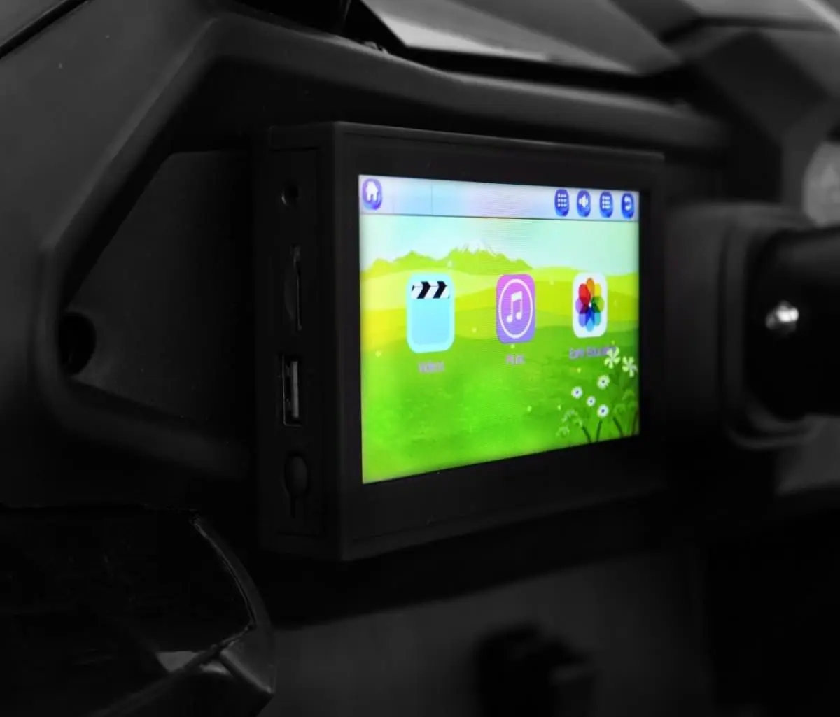 Masinuta electrica Ramiz Ride on car Buggy SuperStar 4x4 MP4 (Black)