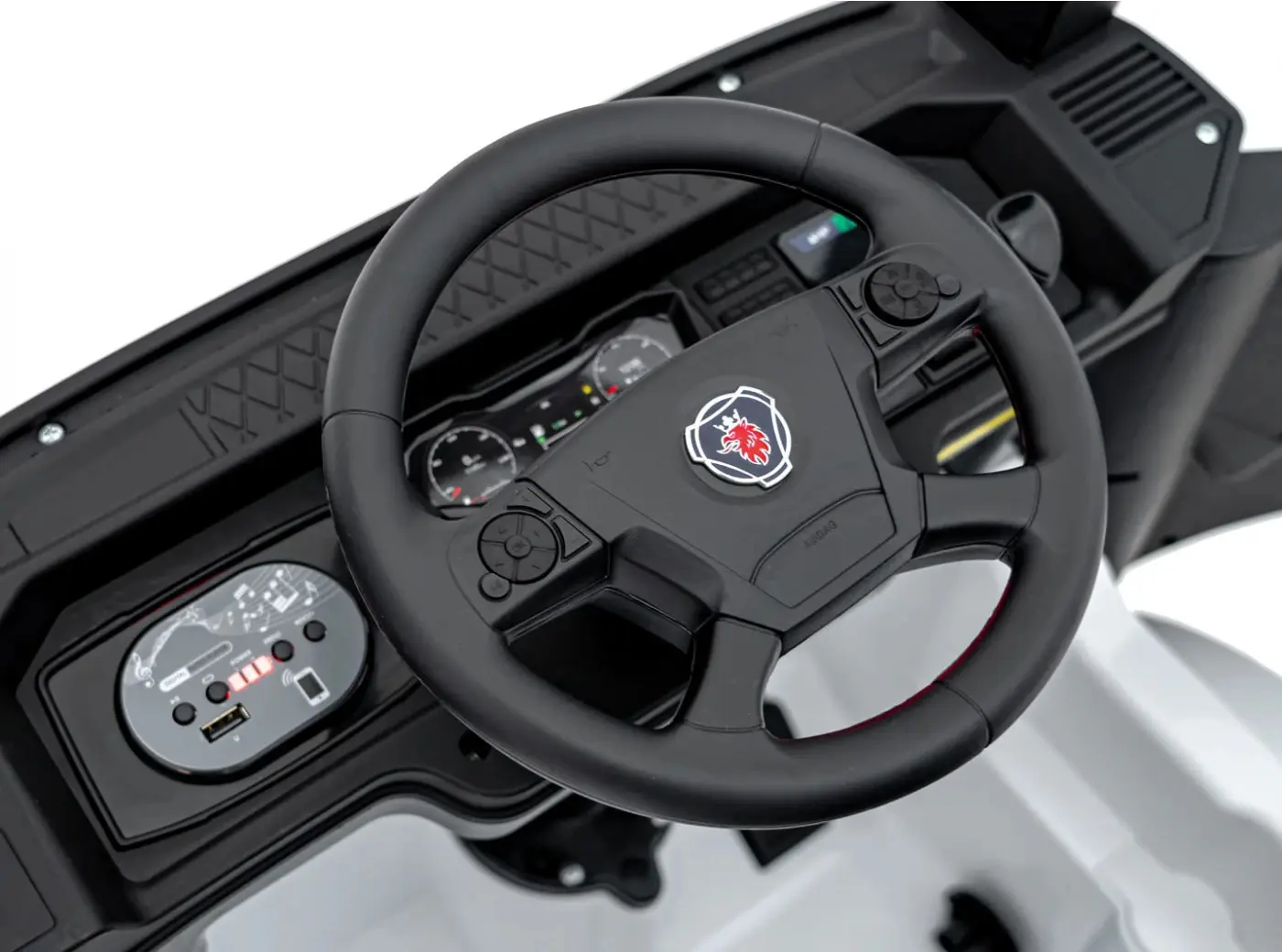 Masinuta electrica Ramiz Scania R-Serie (White) - 6