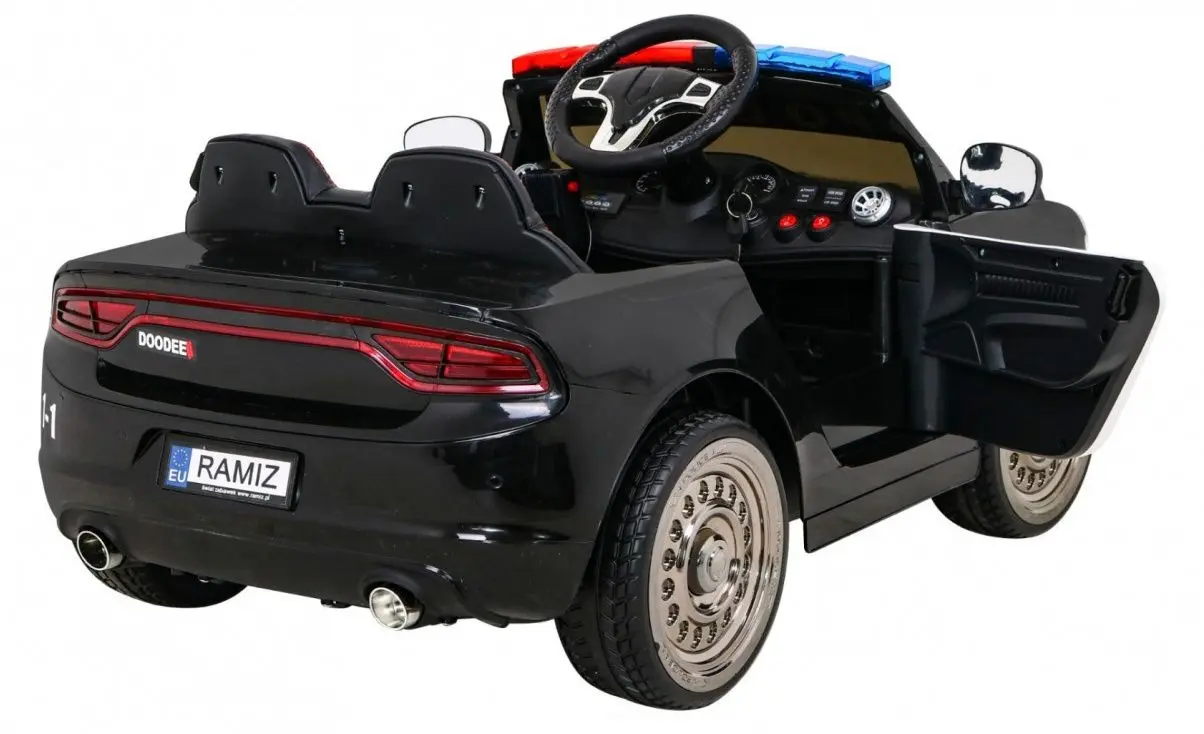 Masinuta electrica Ramiz Super-Police (Black)