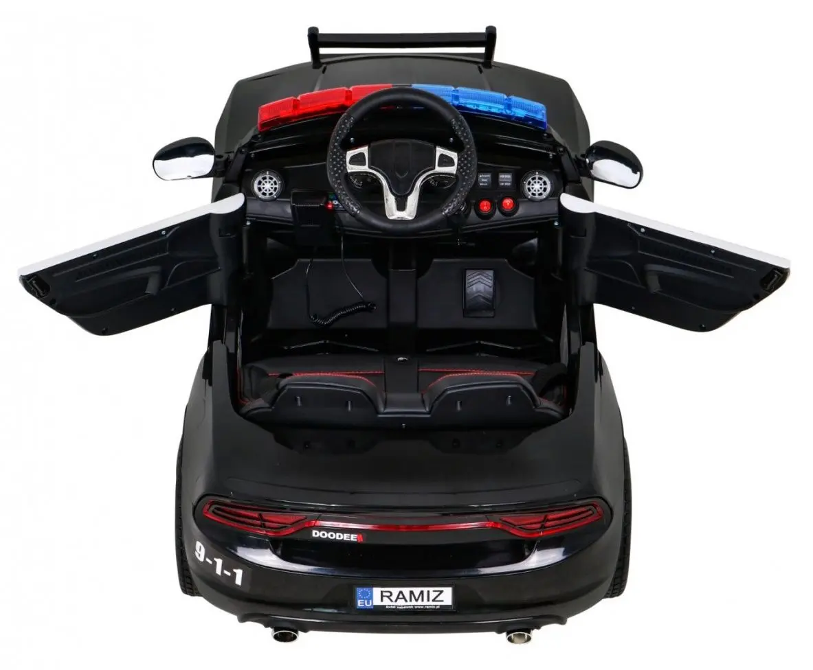 Masinuta electrica Ramiz Super-Police (Black)