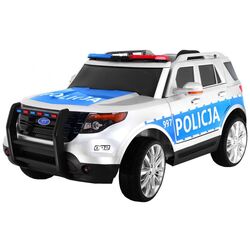 Masinuta electrică Ramiz SUV Poland Police (White/Blue)