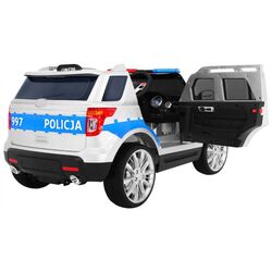 Masinuta electrică Ramiz SUV Poland Police (White/Blue) Thumb