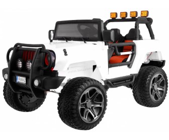 Masinuta electrică Ramiz The Monster Jeep 4x4 (White)