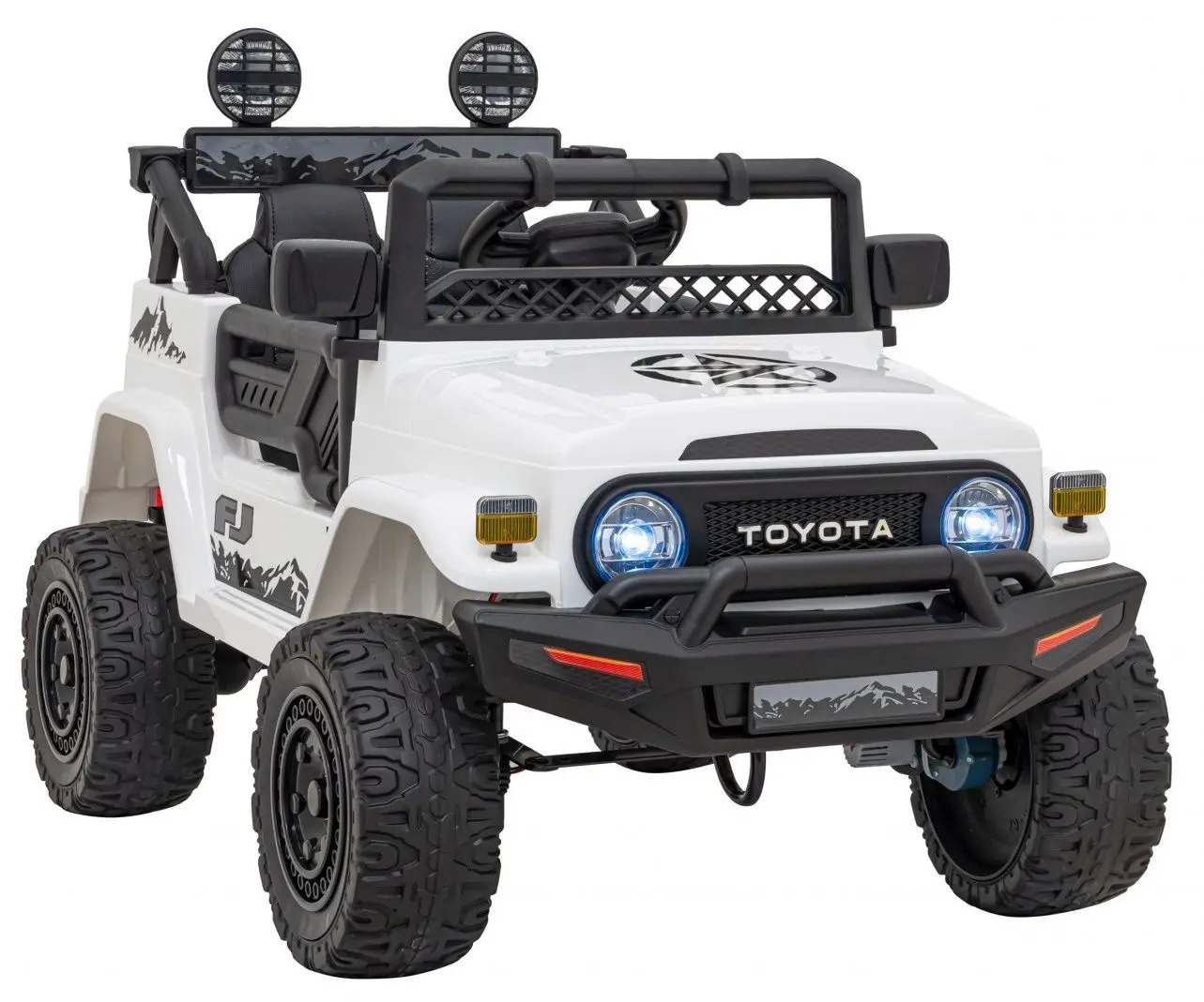 Masinuta electrica Ramiz Toyota FJ Cruiser (White)
