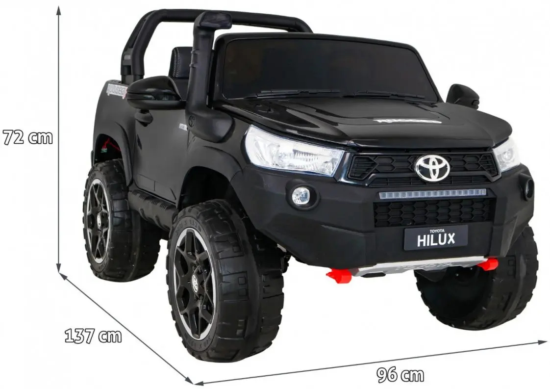 Maşinuţă electrică Ramiz Toyota Hillux (Black)