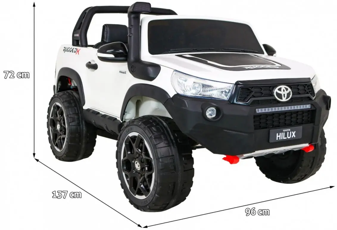 Электромобиль Ramiz Toyota Hillux (White/Black) - 10