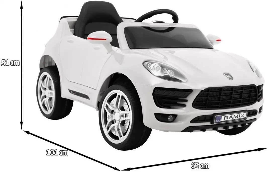 Masinuta electrica Ramiz Turbo-S (White)