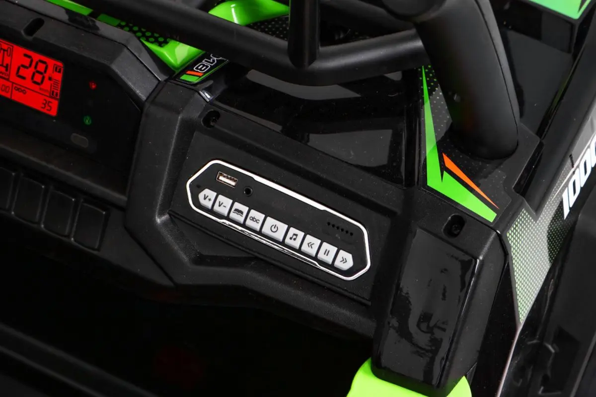 Maşinuţă electrică Ramiz UTV Buggy (Black/Green)