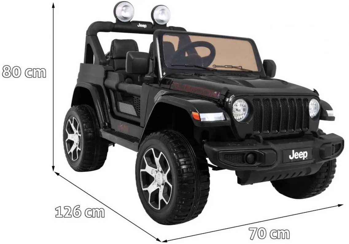 Masinuta electrica Ramiz Wrangler Rubicon (Black)