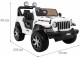 Masinuta electrica Ramiz Wrangler Rubicon (White)