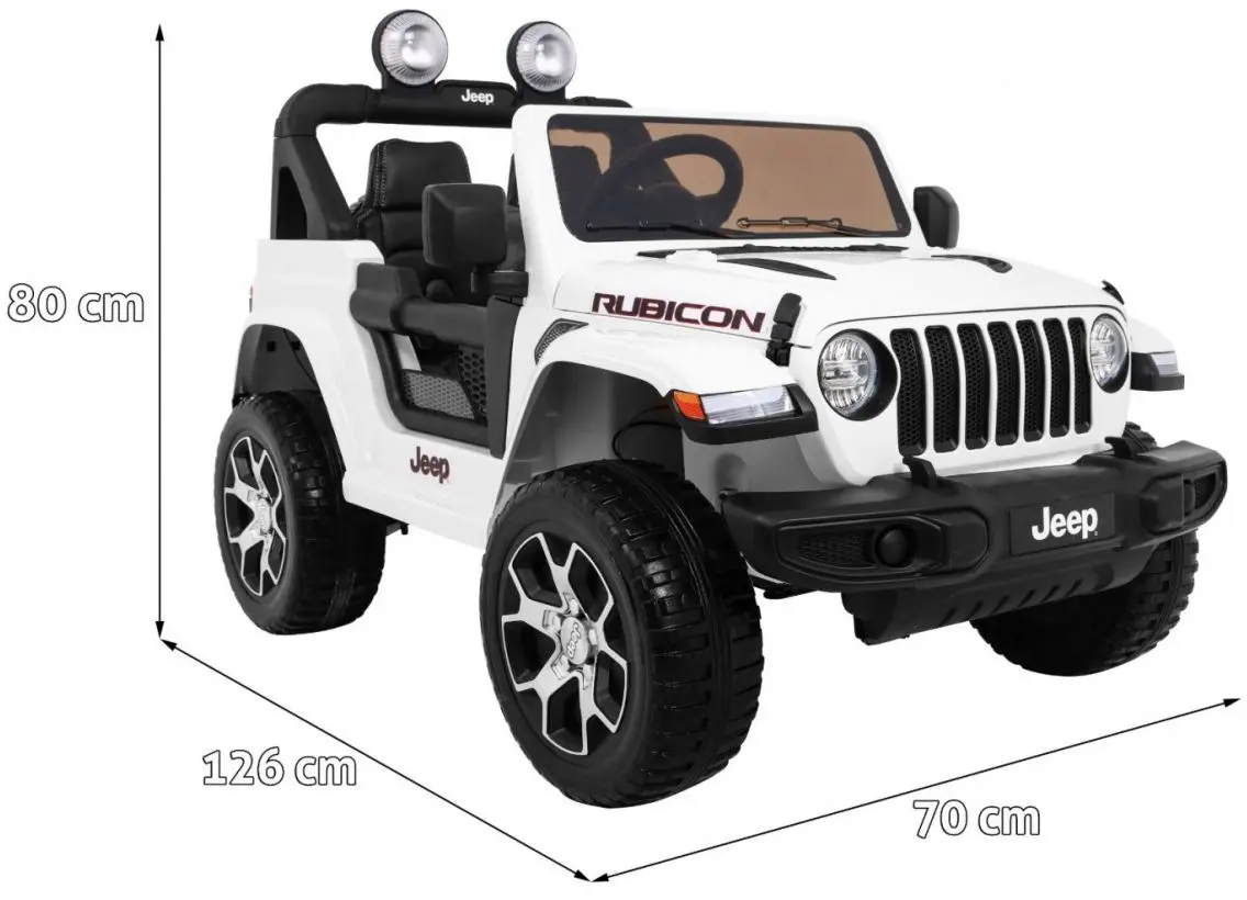 Электромобиль Ramiz Wrangler Rubicon (White) - 11