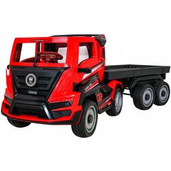 Maşinuţă electrică cu remorcă Ramiz Super Truck (Red/Black)