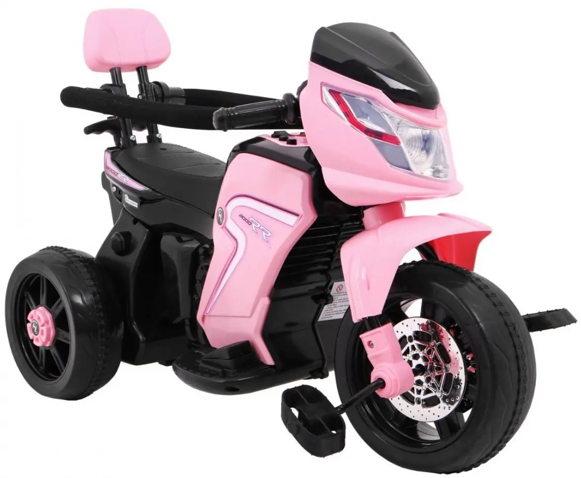 Электромотоцикл 2в1 Ramiz Pusher (Pink) - 3