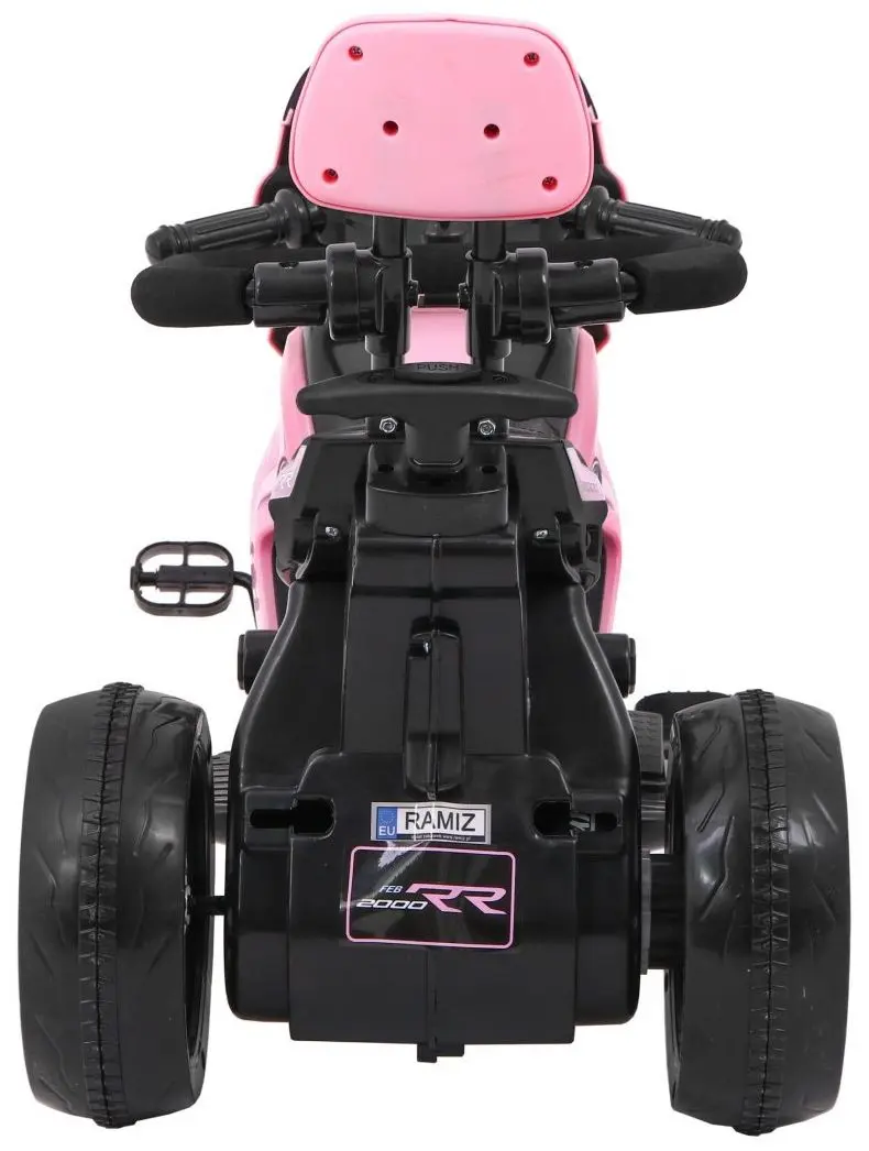 Электромотоцикл 2в1 Ramiz Pusher (Pink) - 5