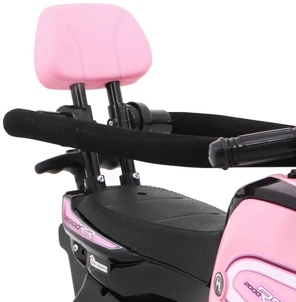 Электромотоцикл 2в1 Ramiz Pusher (Pink) - 7