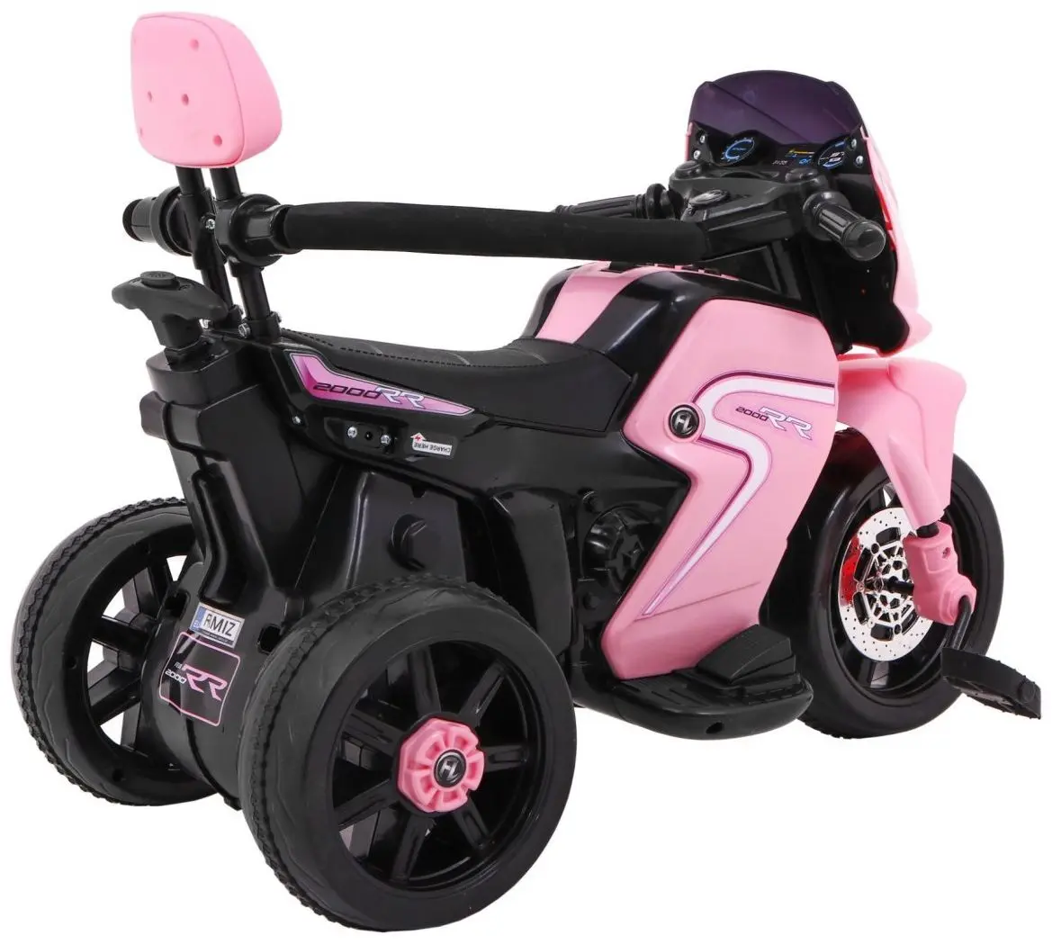 Электромотоцикл 2в1 Ramiz Pusher (Pink) - 10
